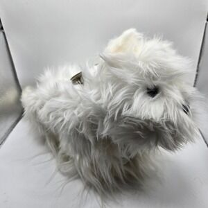 Fuzzy Nation Purse West Highland Terrier Westie Terrier Dog Plush Stuffed Animal